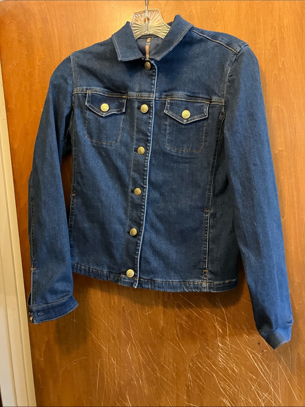 J. McLaughlin Jeans Jacket Andi Equestrian Design Size XS